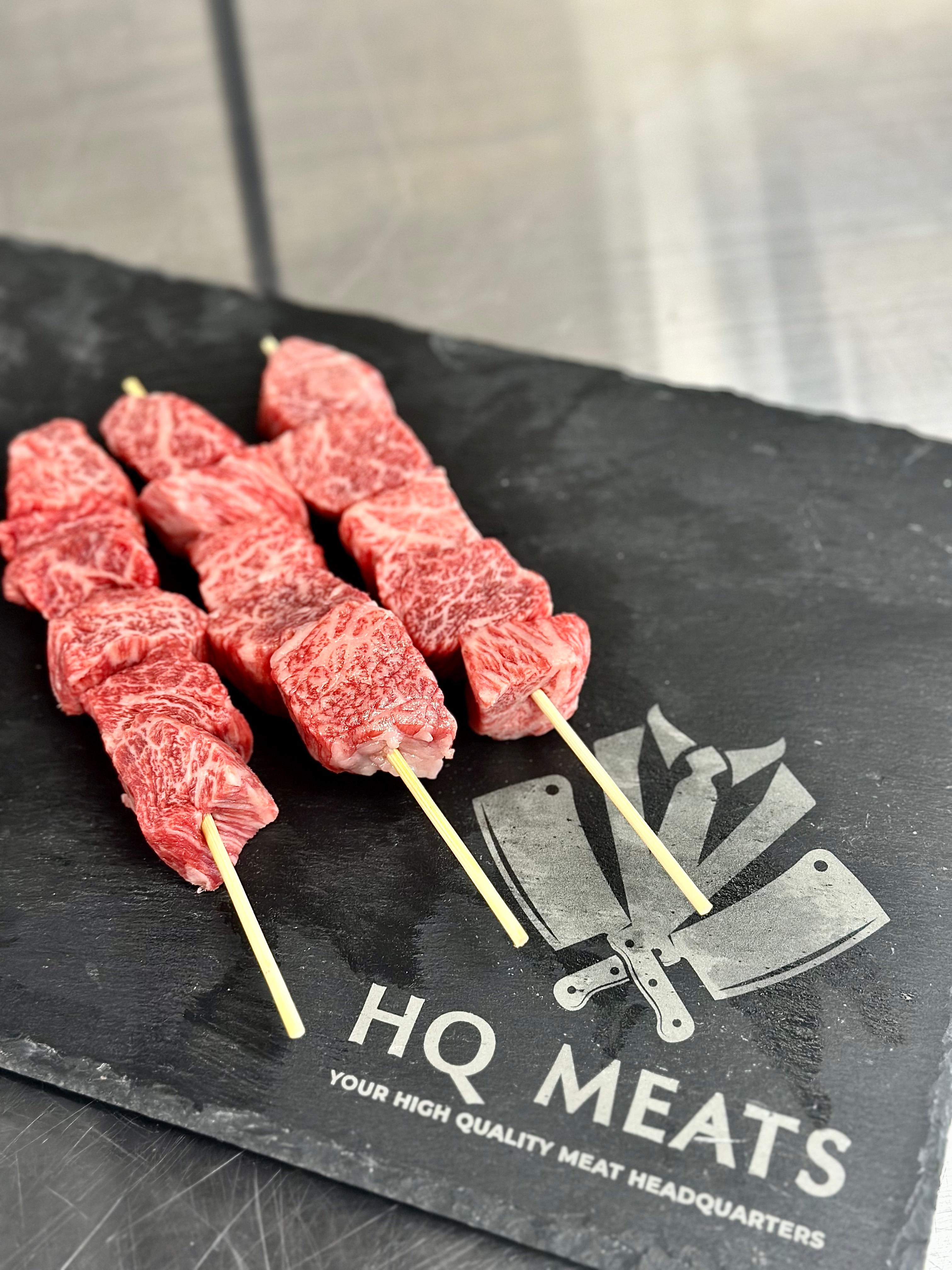 みやみや Miyazaki Japanese A5 BMS 12 Wagyu Skewers – HQ Meats