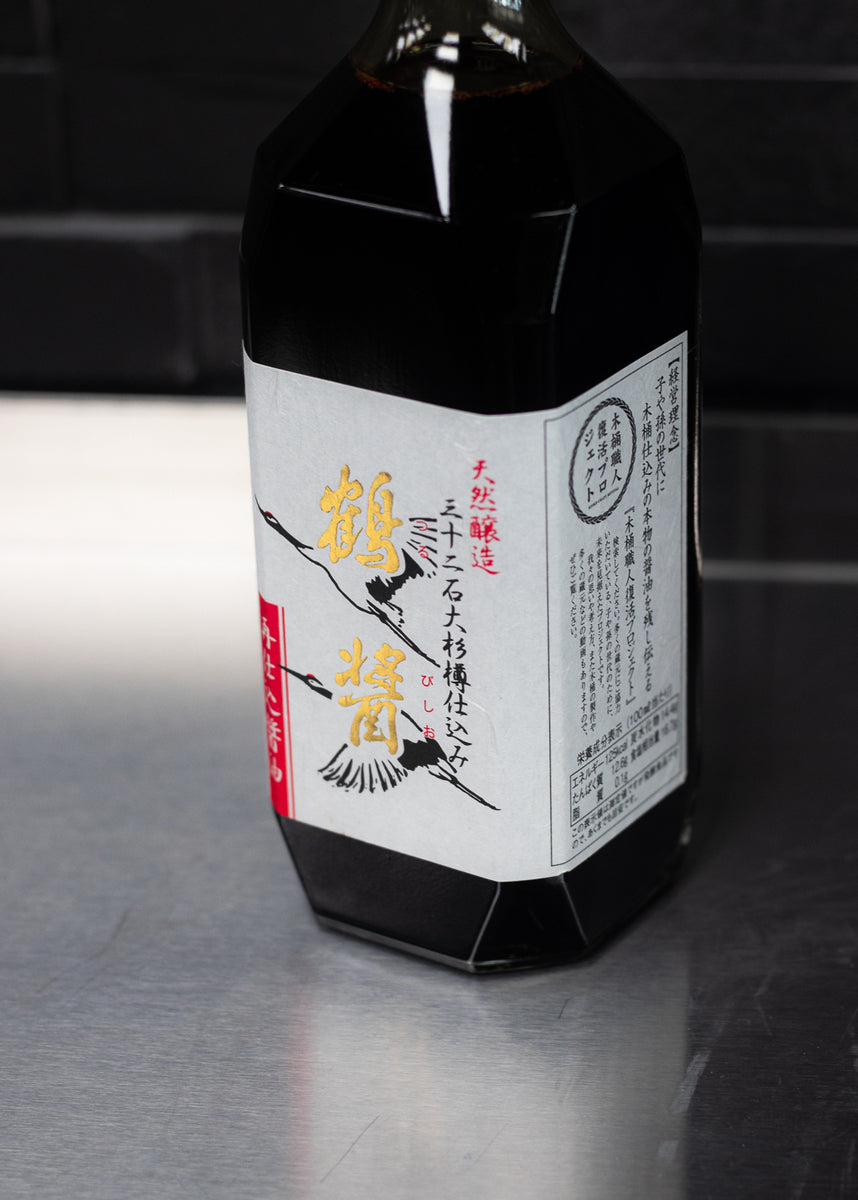 Yamaroku Tsurubishio Shoyu Barrel Aged Japanese Soy Sauce 500ml HQ Meats