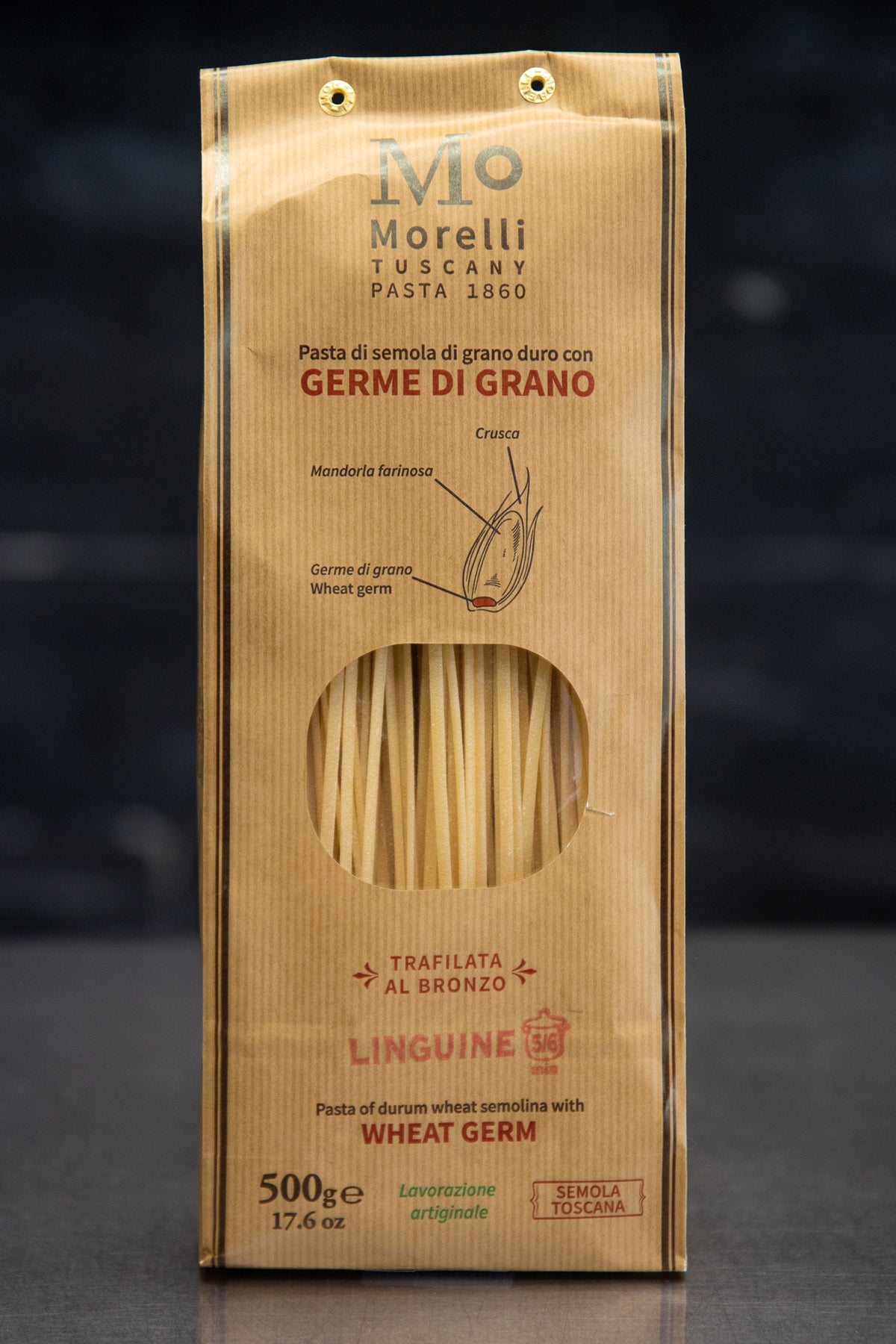 Morelli wheat germ linguine