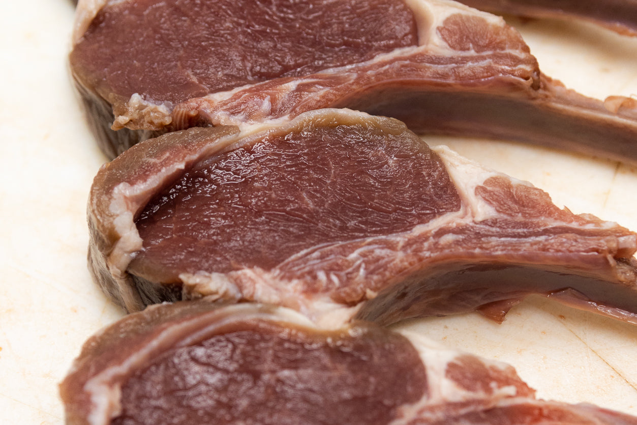 Frenched Ontario lamb chops