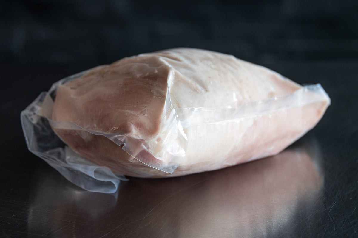 Whole organic turkey, vacuum packed