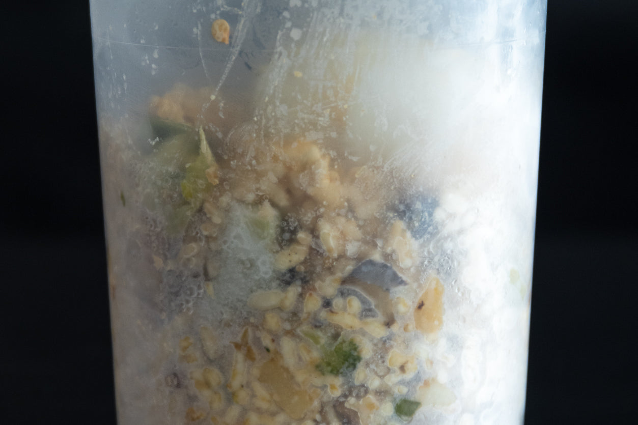Pork belly egg fried rice, tub
