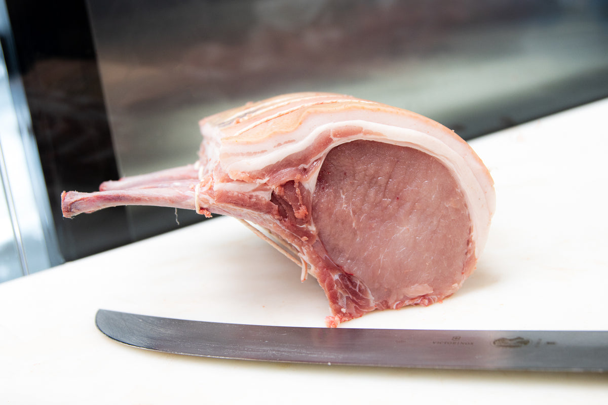 Frenched pork rib roast