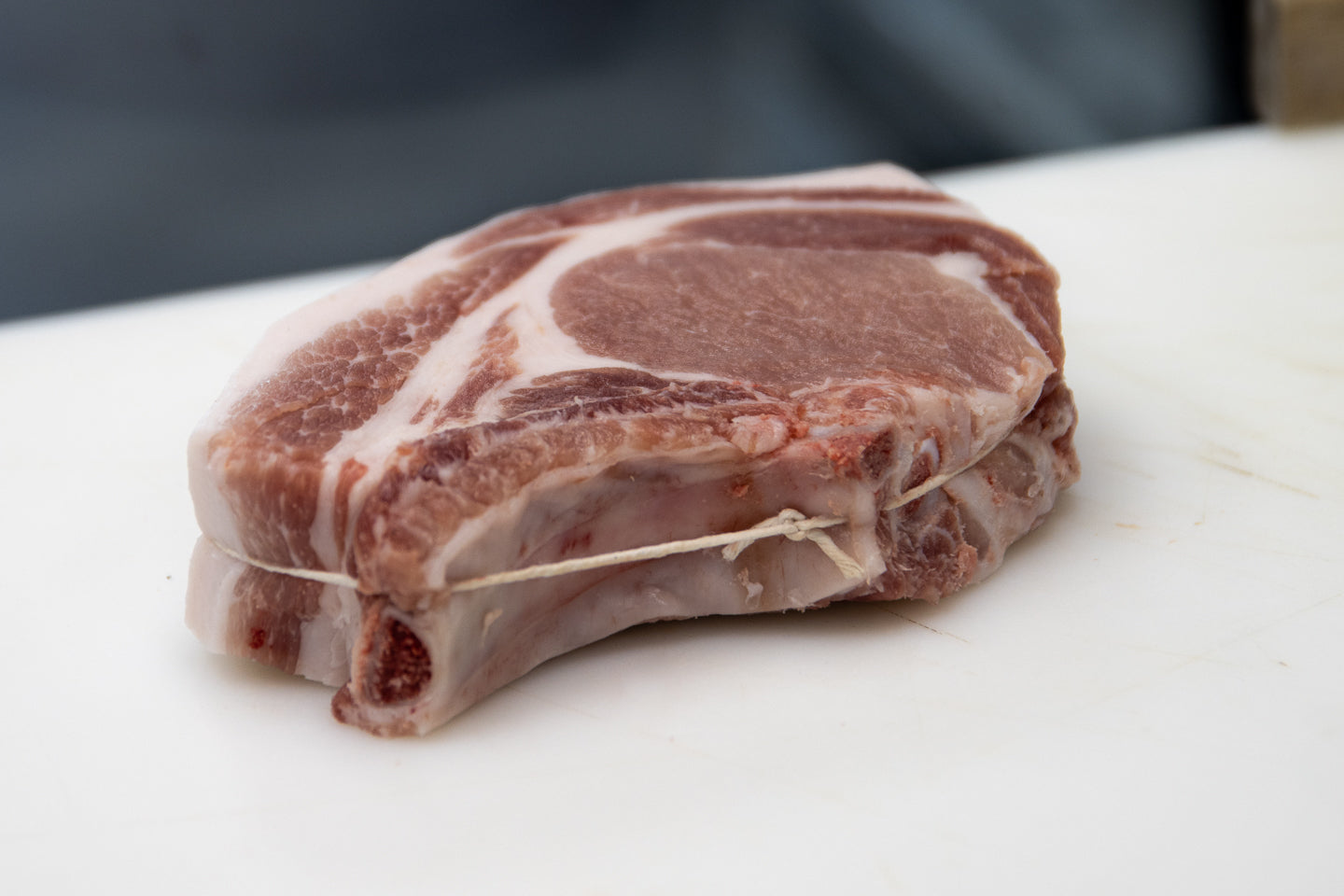Linton Pasture bone-in pork rib chop