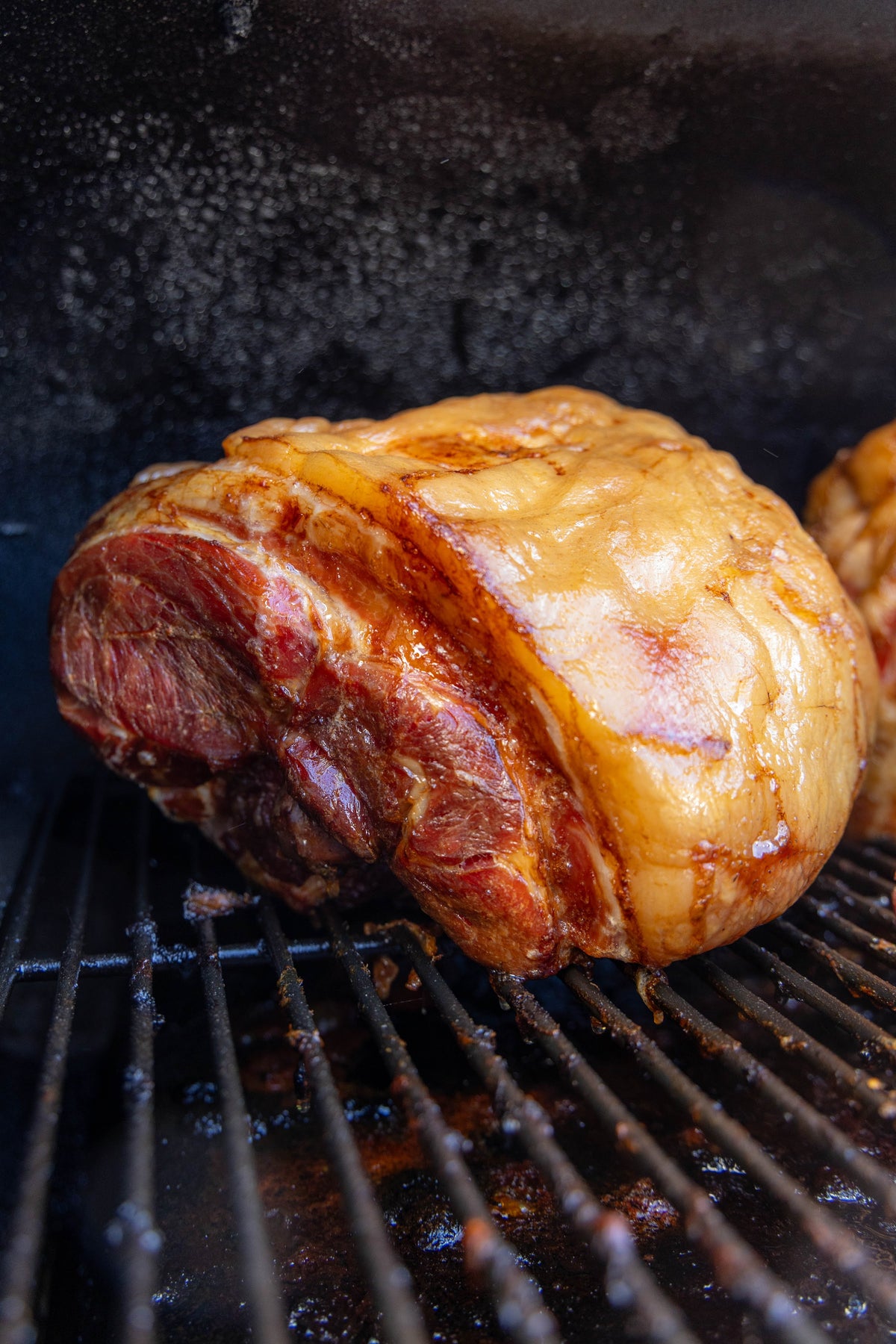 House Smoked Ham on the smoker