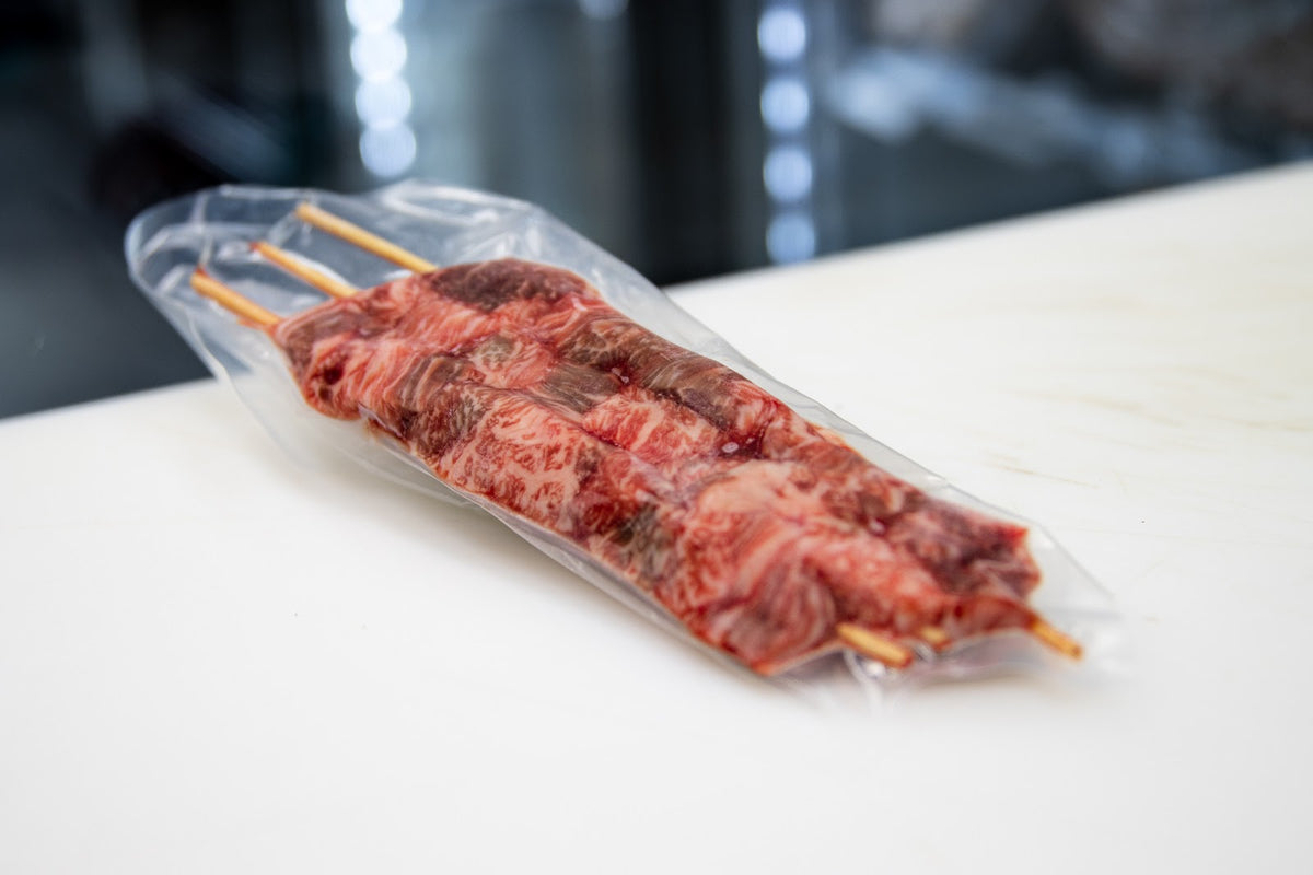 Miyazaki Japanese A5 BMS 12 Wagyu Skewers