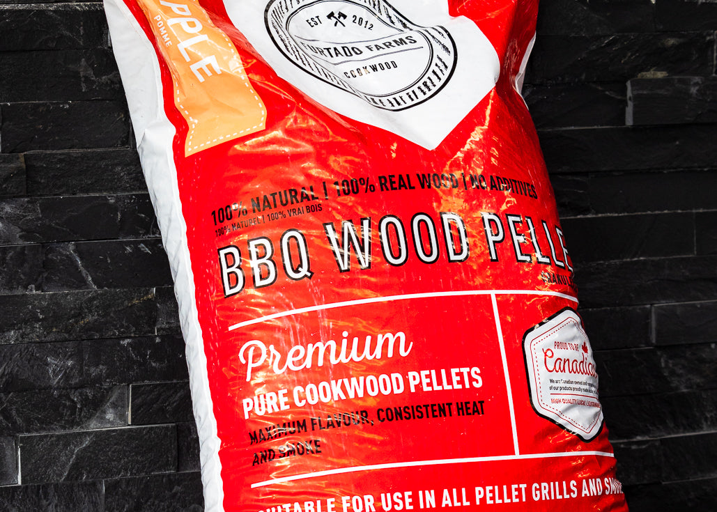 Apple wood smoking pellets bag
