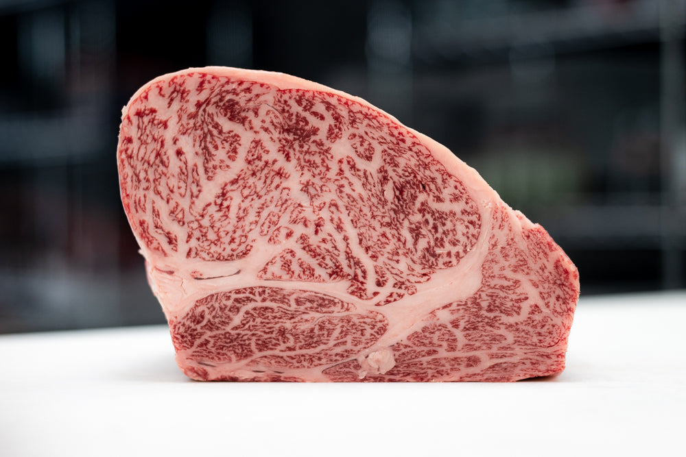 Miyazaki Japanese A5 BMS 12 Wagyu Blade Eye