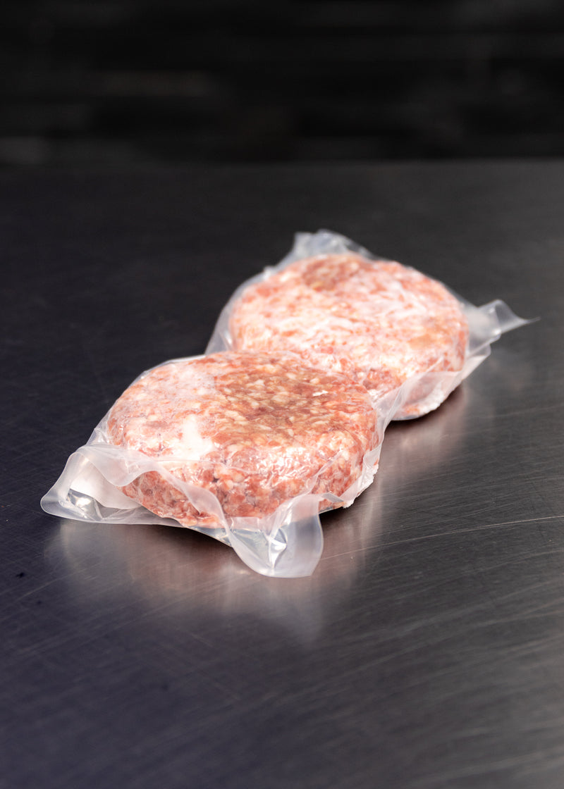 HQ Meats Lamb Burger, a ground lamb patty
