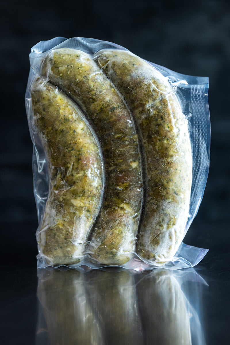 Tomato Basil Feta chicken sausage