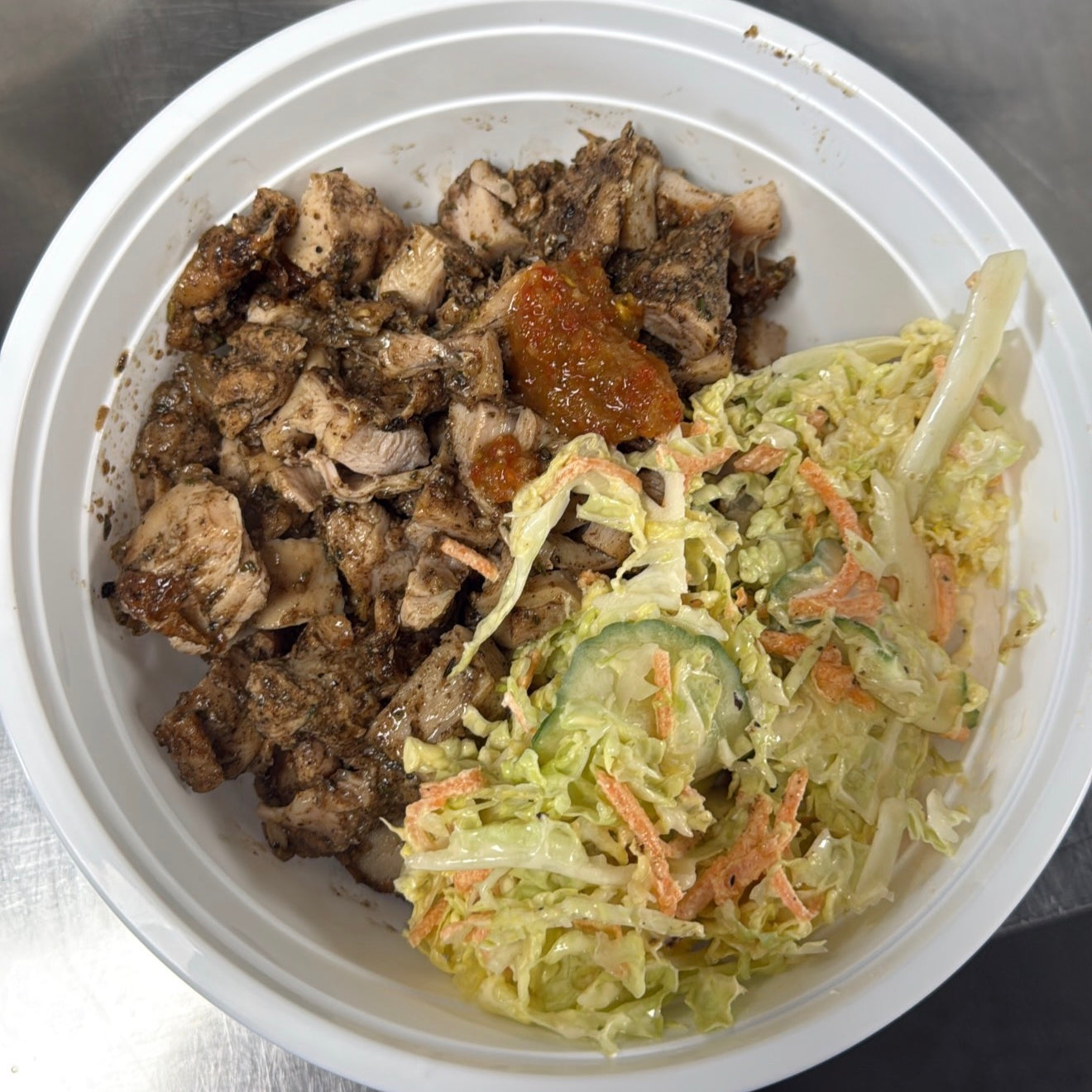 Spicy Jerk Chicken Rice Bowl from HQ Meats