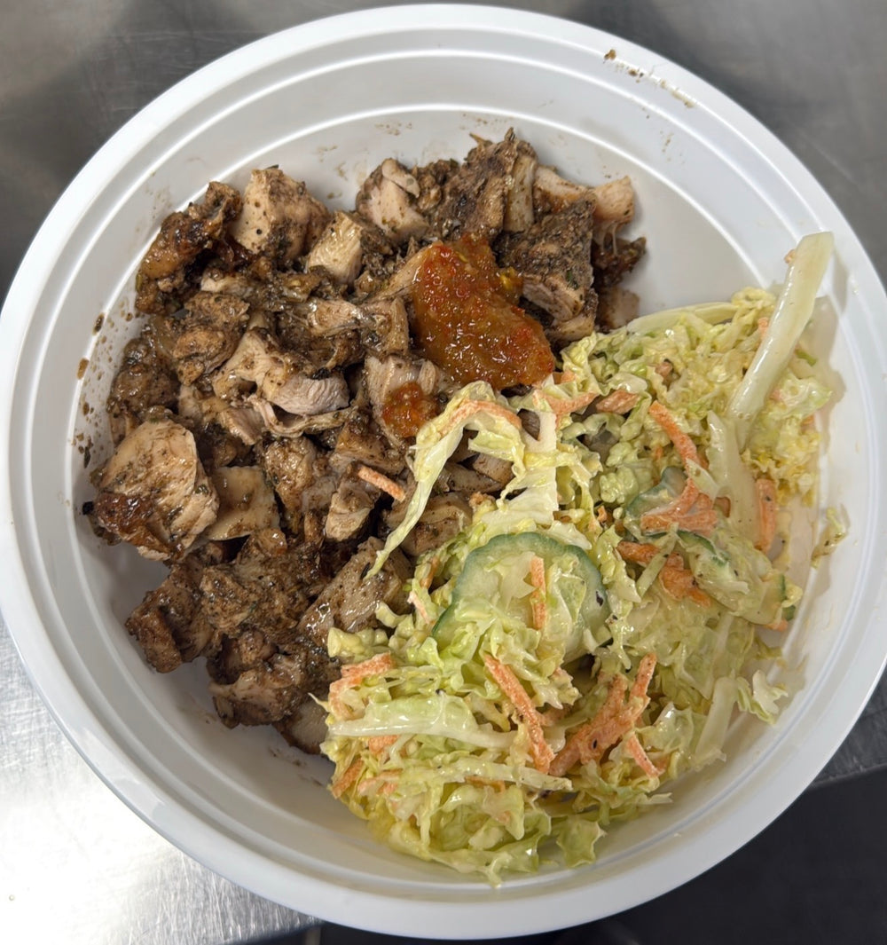 Spicy Jerk Chicken Rice Bowl from HQ Meats