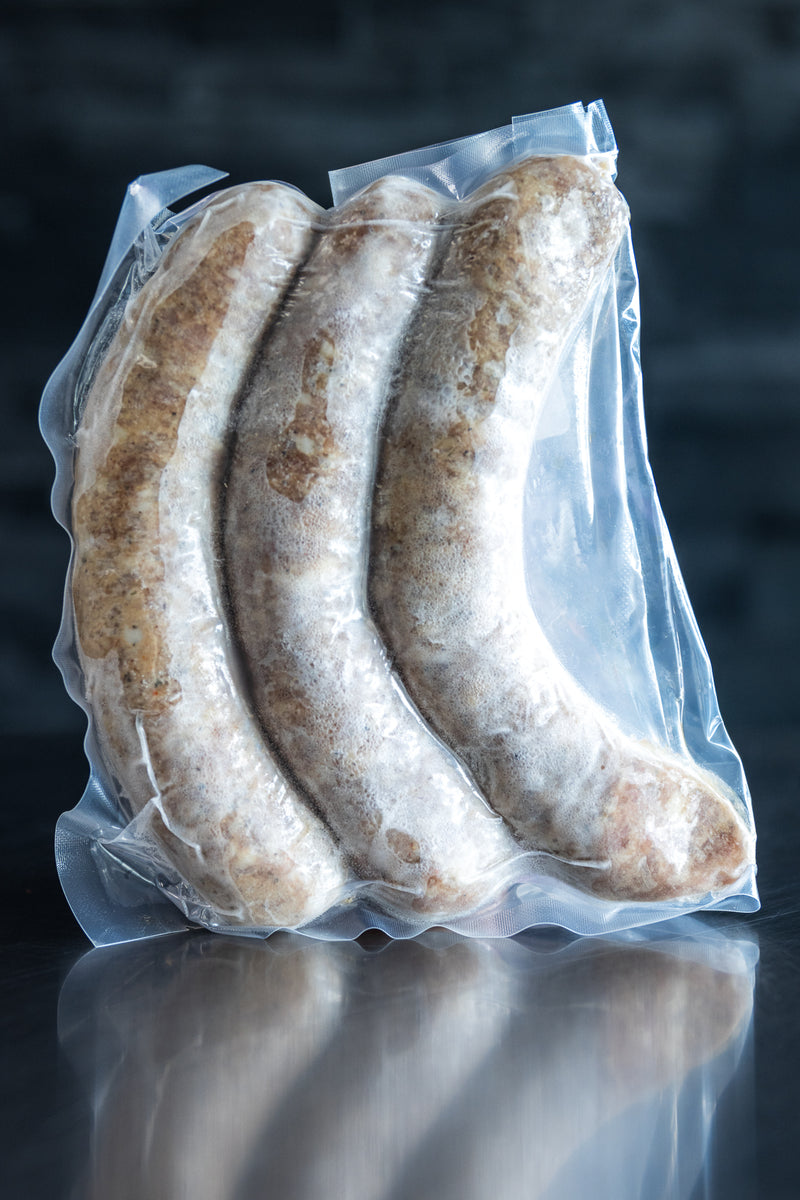Jerk pork sausage