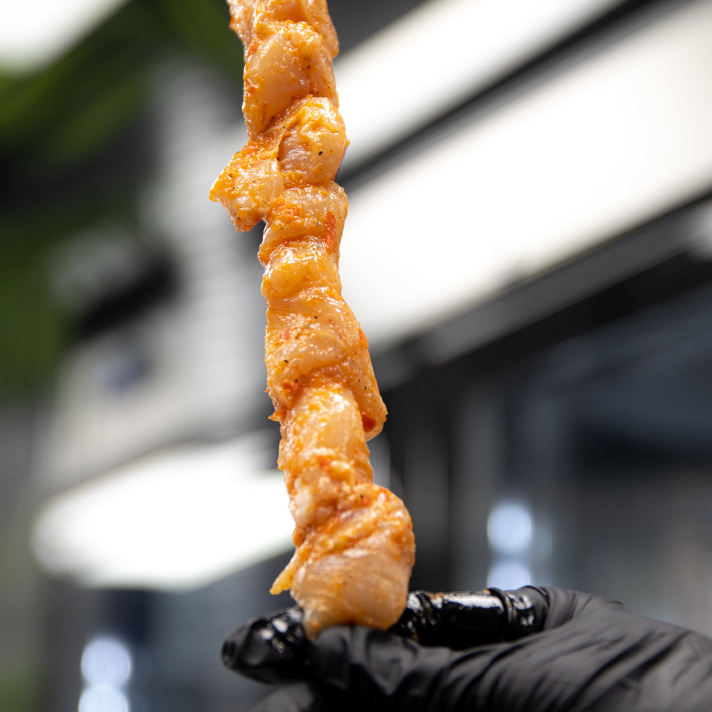Peri peri marinated chicken skewers from HQ Meats