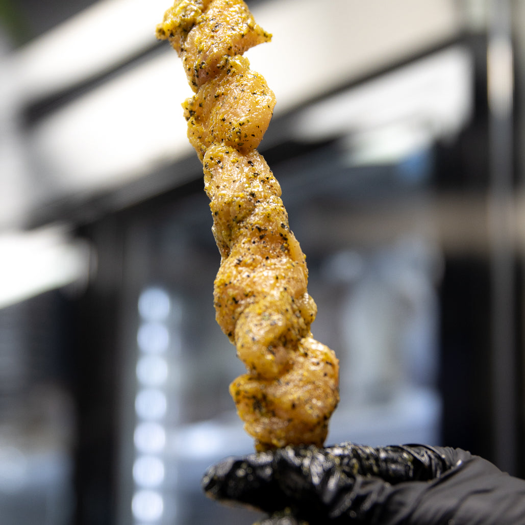 Lemon Pepper Chicken Skewers
