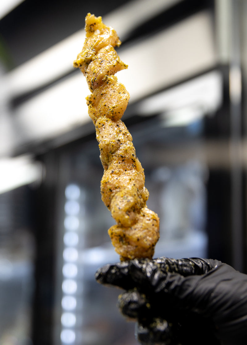 Lemon Pepper Chicken Skewers