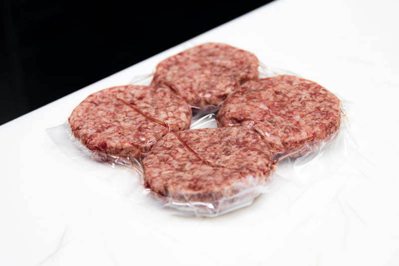 HQ's Smash Burger patties, packaged