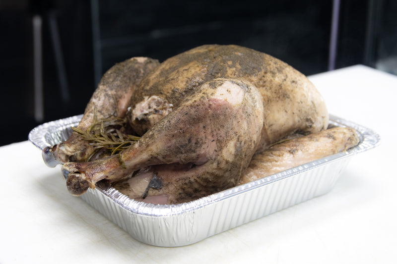 Fresh Grade A Organic Turkey Cooked, a pre-cooked sous vide turkey from HQ Meats