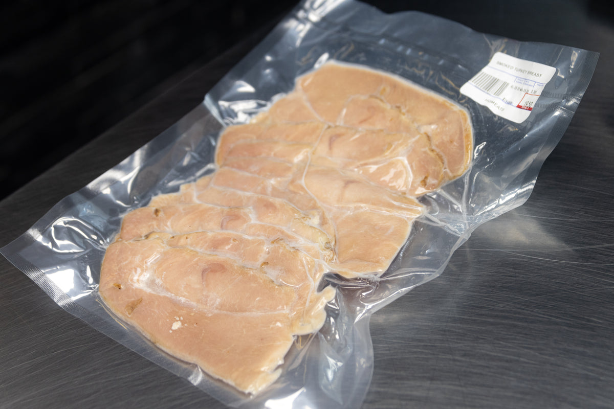 House Smoked Turkey Breast, sliced and vacuum packed