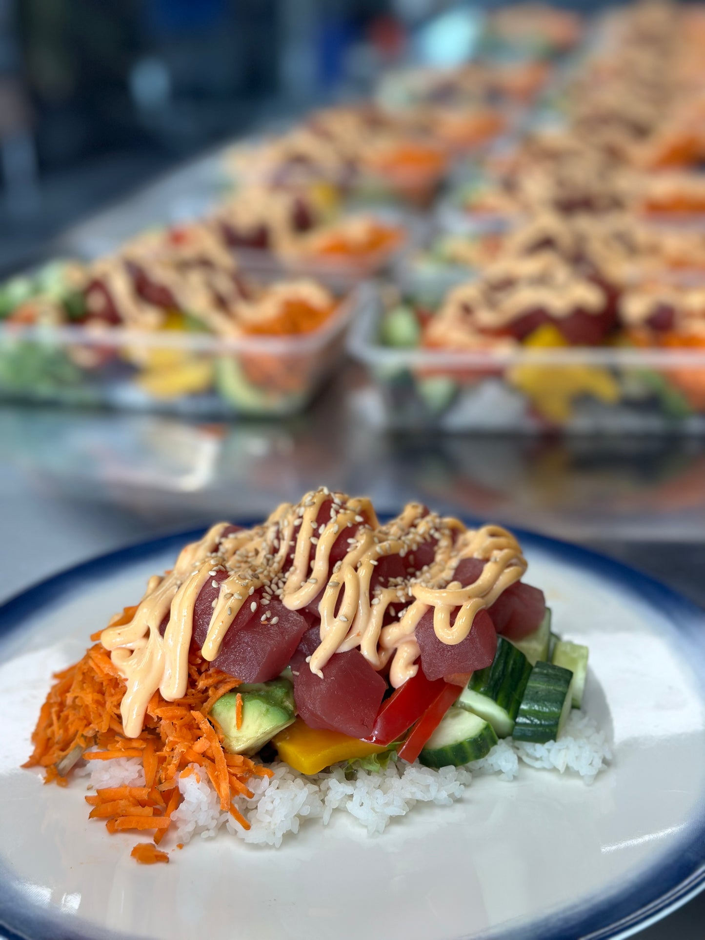Fresh Tuna Poke Bowls