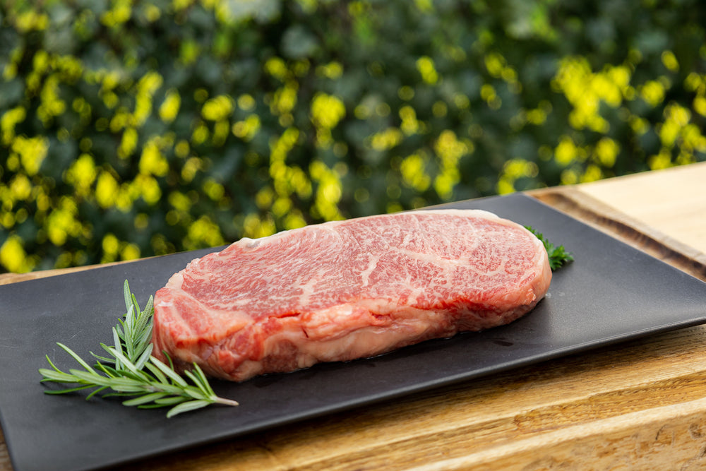 Miyazaki Japanese A5 Wagyu BMS 12 New York Striploin Steak