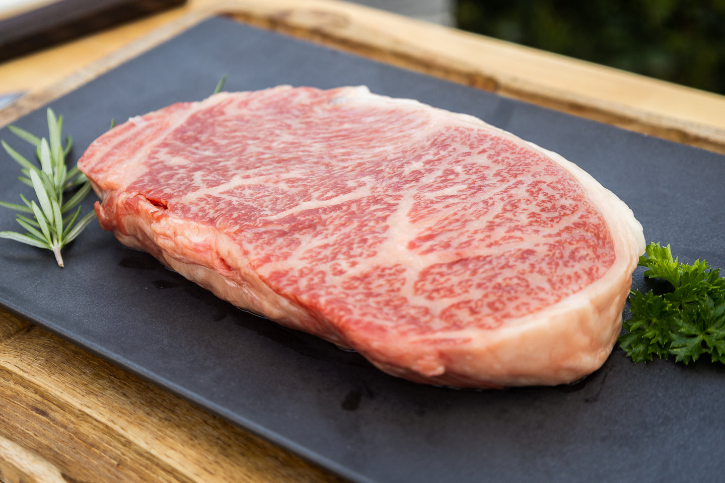 
                  
                    Miyazaki Japanese A5 Wagyu BMS 12 New York Striploin Steak
                  
                