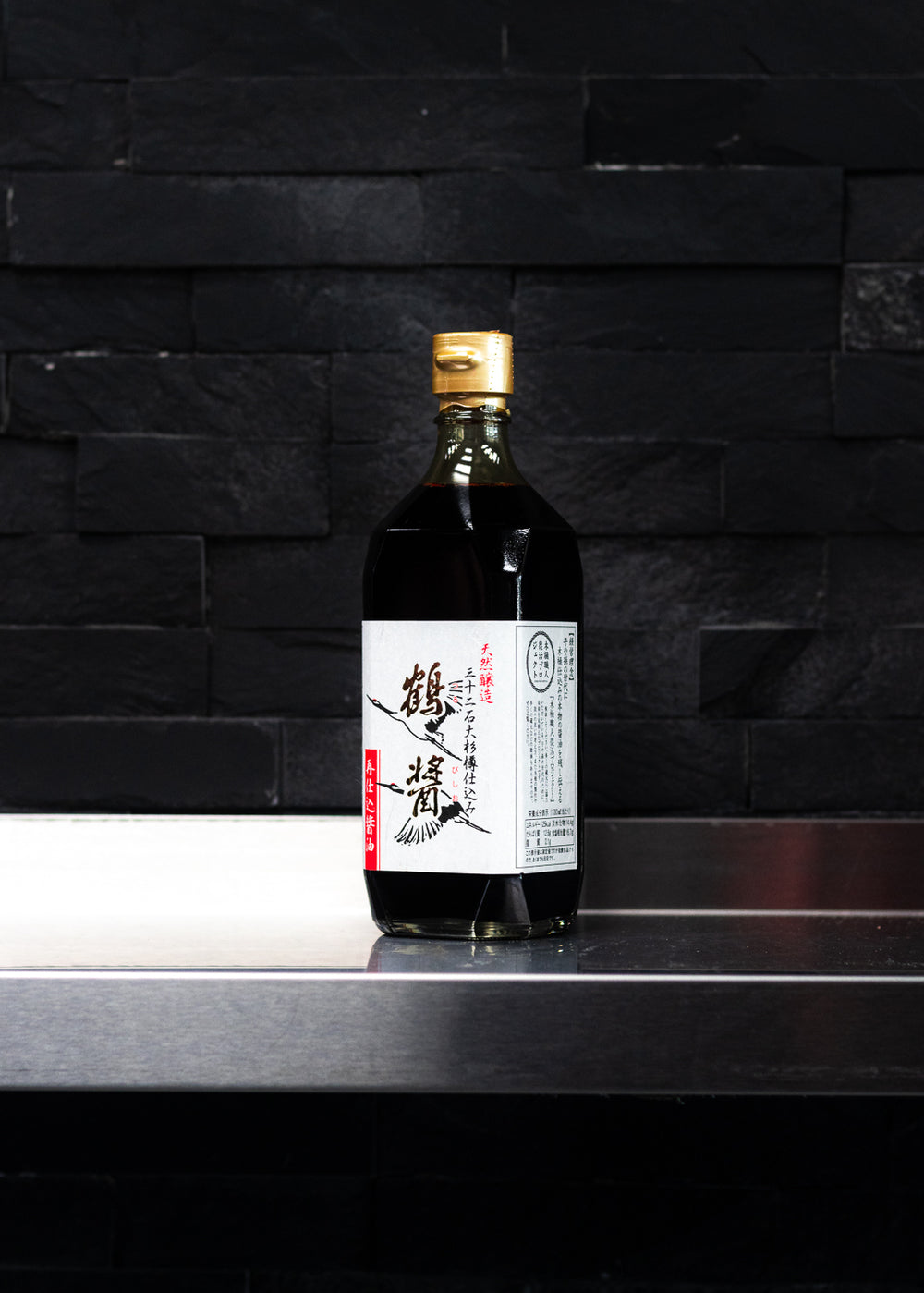 Yamaroku Tsurubishio barrel-aged Japanese soy sauce, 500ml bottle